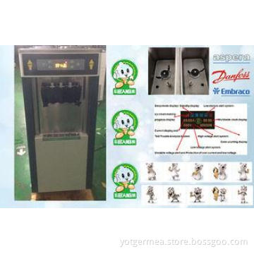 Stand Model Yogurt Ice Cream Machine , 3 Phase Power Bigger